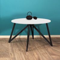 Стол Женева d110 18 мм (каркас черный) купить в Минске