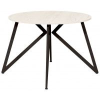 Стол Женева d110 18 мм (каркас черный) купить в Минске