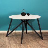 Стол Женева d110 18 мм (каркас черный) купить в Минске