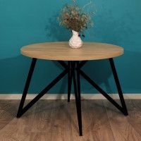 Стол Женева d110 36 мм (каркас черный) купить в Минске Стол Женева d110 36 мм (каркас черный) купить в Минске