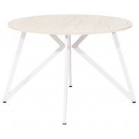 Стол Женева d120 18 мм (каркас белый) купить в Минске