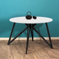 Стол Женева d120 18 мм (каркас черный) купить в Минске