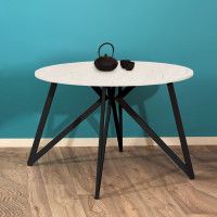 Стол Женева d120 18 мм (каркас черный) купить в Минске