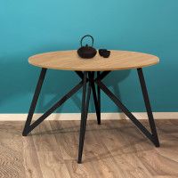 Стол Женева d120 18 мм (каркас черный) купить в Минске