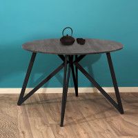 Стол Женева d120 18 мм (каркас черный) купить в Минске