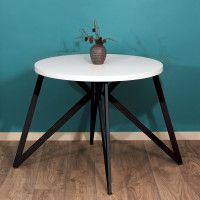 Стол Женева d90 36 мм (каркас черный) купить в Минске