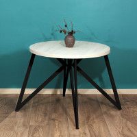 Стол Женева d90 36 мм (каркас черный) купить в Минске