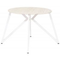 Стол Женева d90 18 мм (каркас белый) купить в Минске Стол Женева d90 18 мм (каркас белый) купить в Минске