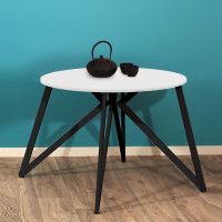 Стол Женева d90 18 мм (каркас черный) купить в Минске