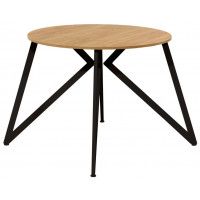 Стол Женева d90 18 мм (каркас черный) купить в Минске