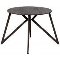 Стол Женева d90 18 мм (каркас черный) купить в Минске