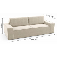 Диван двухместный Mio Tesoro Аура (велютто) купить в Минске