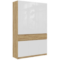 Шкаф МК Стиль БОСТОН ШК-002 МДФ дуб крафт золотой/белый купить в Минске