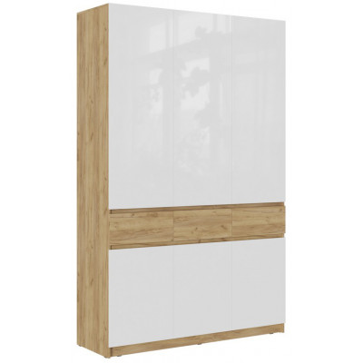 Шкаф МК Стиль БОСТОН ШК-002 МДФ дуб крафт золотой/белый