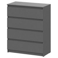 Комод NN мебель Денвер графит серый (4 ящика)