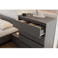 Комод NN мебель Денвер графит серый (4 ящика) купить в Минске