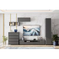 Комод NN мебель Денвер графит серый (4 ящика) купить в Минске