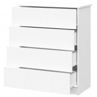 Комод NN мебель КМ 1 белый текстурный (4 ящика) купить в Минске