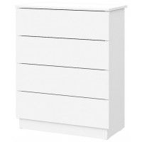 Комод NN мебель КМ 1 белый текстурный (4 ящика) Комод NN мебель КМ 1 белый текстурный (4 ящика)