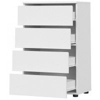 Комод NN мебель Токио белый текстурный (4 ящика) купить в Минске