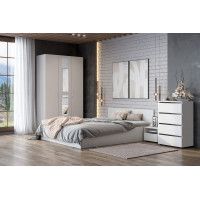 Комод NN мебель Токио белый текстурный (4 ящика) купить в Минске