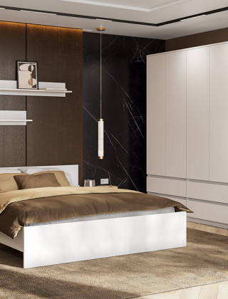 Кровать NN Мебель (МС Денвер К) 160*200 белый купить в Минске