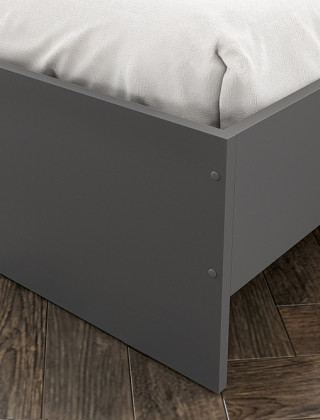 Кровать NN Мебель (МС Денвер К) 160*200 графит купить в Минске