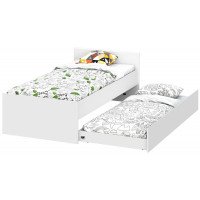 Кровать NN Мебель (МС Токио) 90*200 белый текстурный купить в Минске