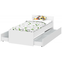 Кровать NN Мебель (МС Токио) 90*200 белый текстурный купить в Минске