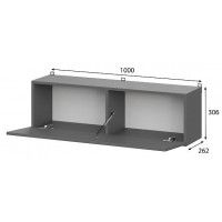 Полка навесная NN Мебель Денвер Графит серый купить в Минске Полка навесная NN Мебель Денвер Графит серый купить в Минске