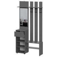 Шкаф NN Мебель Денвер графит серый, с зеркалом купить в Минске