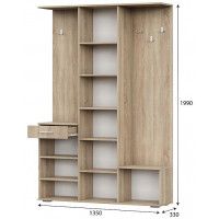 Шкаф NN Мебель ПР 1 дуб сонома/белый купить в Минске