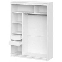 Шкаф-купе NN Мебель К ШКП-3 (1,6) белый текстурный (серия 2) купить в Минске Шкаф-купе NN Мебель К ШКП-3 (1,6) белый текстурный (серия 2) купить в Минске