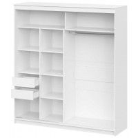 Шкаф-купе NN Мебель К ШКП-3 (2,0) белый текстурный (серия 2) купить в Минске