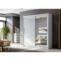 Шкаф-купе NN Мебель К ШКП-3 (2,0) белый текстурный (серия 2) купить в Минске