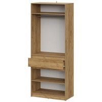 Шкаф NN Мебель Авиньон двухстворчатый дуб крафт золотой/графит серый купить в Минске