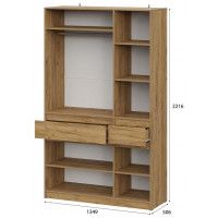 Шкаф NN Мебель Авиньон трехстворчатый дуб крафт золотой/графит серый купить в Минске Шкаф NN Мебель Авиньон трехстворчатый дуб крафт золотой/графит серый купить в Минске