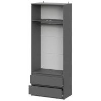 Шкаф NN Мебель Денвер двухстворчатый графит серый купить в Минске