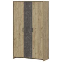 Шкаф NN Мебель МСП 1 трехстворчатый дуб золотой/камень темный купить в Минске