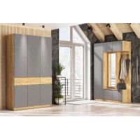 Шкаф NN Мебель Авиньон дуб крафт золотой/графит серый купить в Минске