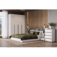 Шкаф NN Мебель ШК 5 (1600) белый текстурный купить в Минске