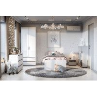 Шкаф NN Мебель Токио двухстворчатый белый купить в Минске