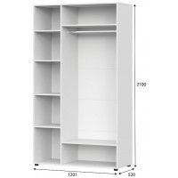 Шкаф NN Мебель Токио трехстворчатый белый купить в Минске Шкаф NN Мебель Токио трехстворчатый белый купить в Минске