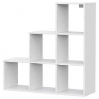 Стеллаж NN Мебель Токио белый текстурный (лесенка) купить в Минске