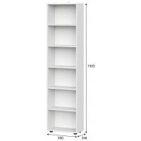 Стеллаж NN Мебель Токио белый текстурный с полками купить в Минске Стеллаж NN Мебель Токио белый текстурный с полками купить в Минске