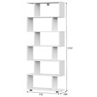 Стеллаж NN Мебель Токио белый текстурный (змейка) купить в Минске