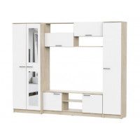 Стенка NN Мебель МГС 3 дуб сонома/белый купить в Минске