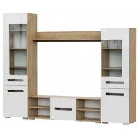 Стенка NN Мебель МГС 6 дуб золотой/белый глянец купить в Минске Стенка NN Мебель МГС 6 дуб золотой/белый глянец купить в Минске