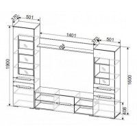 Стенка NN Мебель МГС 6 дуб золотой/белый глянец купить в Минске Стенка NN Мебель МГС 6 дуб золотой/белый глянец купить в Минске