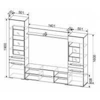 Стенка NN Мебель МГС 6 венге/белый глянец купить в Минске Стенка NN Мебель МГС 6 венге/белый глянец купить в Минске